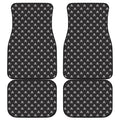 Pirate Skull Symbol Pattern Print Front and Back Car Floor Mats