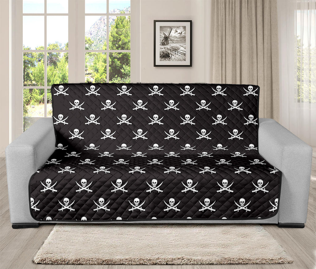 Pirate Skull Symbol Pattern Print Futon Protector