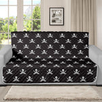 Pirate Skull Symbol Pattern Print Futon Protector