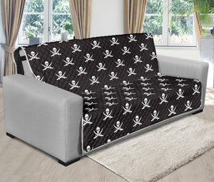 Pirate Skull Symbol Pattern Print Futon Protector