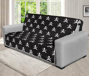 Pirate Skull Symbol Pattern Print Futon Protector