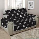 Pirate Skull Symbol Pattern Print Half Sofa Protector