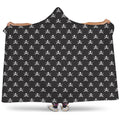 Pirate Skull Symbol Pattern Print Hooded Blanket