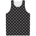 Pirate Skull Symbol Pattern Print Men's Tank Top