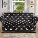 Pirate Skull Symbol Pattern Print Sofa Protector