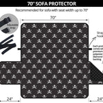 Pirate Skull Symbol Pattern Print Sofa Protector