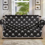 Pirate Skull Symbol Pattern Print Sofa Protector