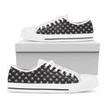 Pirate Skull Symbol Pattern Print White Low Top Sneakers