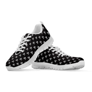 Pirate Skull Symbol Pattern Print White Sneakers