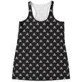 Pirate Skull Symbol Pattern Print Women's Racerback Tank Top
