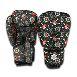 Pirate Theme Pattern Print Boxing Gloves