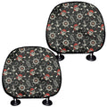 Pirate Theme Pattern Print Car Headrest Covers