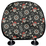 Pirate Theme Pattern Print Car Headrest Covers
