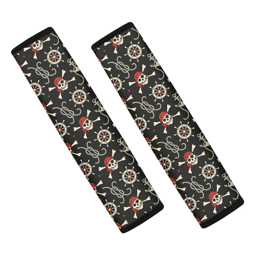 Pirate Theme Pattern Print Car Seat Belt Covers