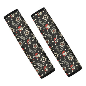 Pirate Theme Pattern Print Car Seat Belt Covers