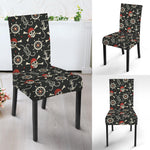 Pirate Theme Pattern Print Dining Chair Slipcover