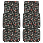 Pirate Theme Pattern Print Front and Back Car Floor Mats