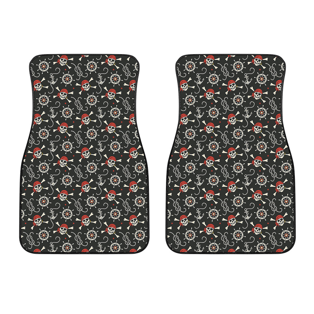 Pirate Theme Pattern Print Front Car Floor Mats