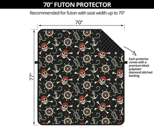 Pirate Theme Pattern Print Futon Protector