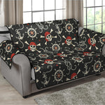 Pirate Theme Pattern Print Loveseat Protector