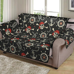 Pirate Theme Pattern Print Loveseat Protector