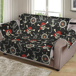 Pirate Theme Pattern Print Loveseat Protector