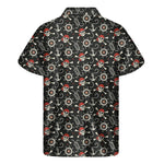 Pirate Theme Pattern Print Men's Short Sleeve Shirt