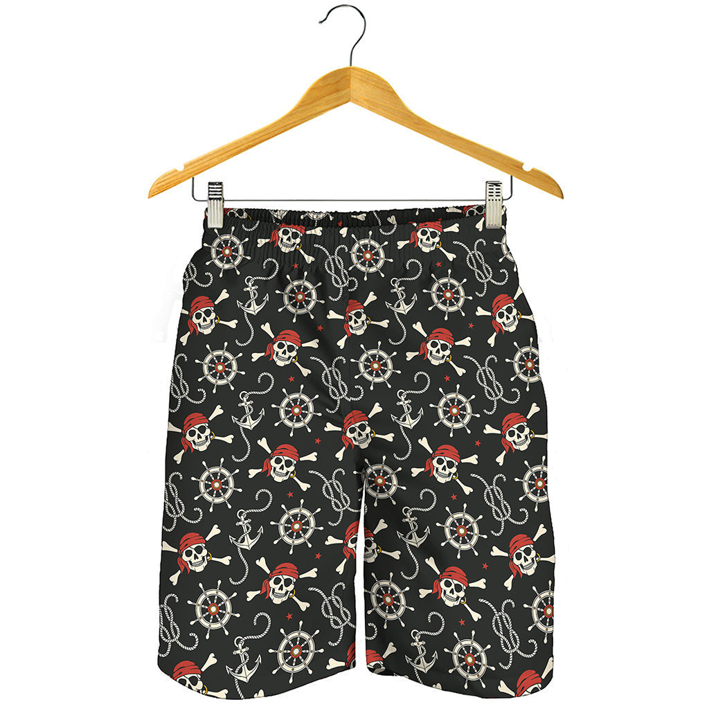 Pirate Theme Pattern Print Men's Shorts