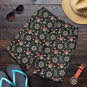 Pirate Theme Pattern Print Men's Shorts