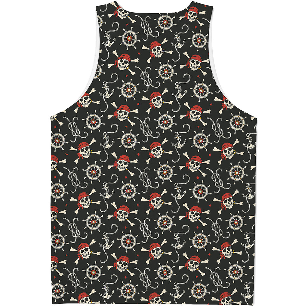 Pirate Theme Pattern Print Men's Tank Top