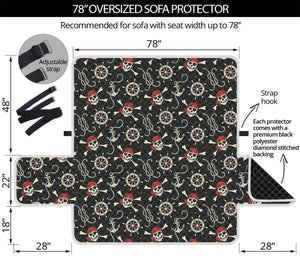 Pirate Theme Pattern Print Oversized Sofa Protector