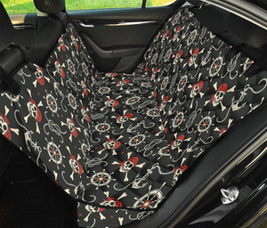 Pirate Theme Pattern Print Pet Car Back Seat Cover