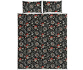 Pirate Theme Pattern Print Quilt Bed Set
