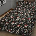 Pirate Theme Pattern Print Quilt Bed Set