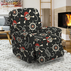 Pirate Theme Pattern Print Recliner Slipcover