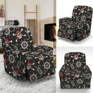 Pirate Theme Pattern Print Recliner Slipcover