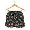 Pirate Theme Pattern Print Women's Shorts