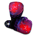 Pisces And Astrological Signs Print Boxing Gloves