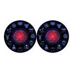 Pisces And Astrological Signs Print Car Coasters