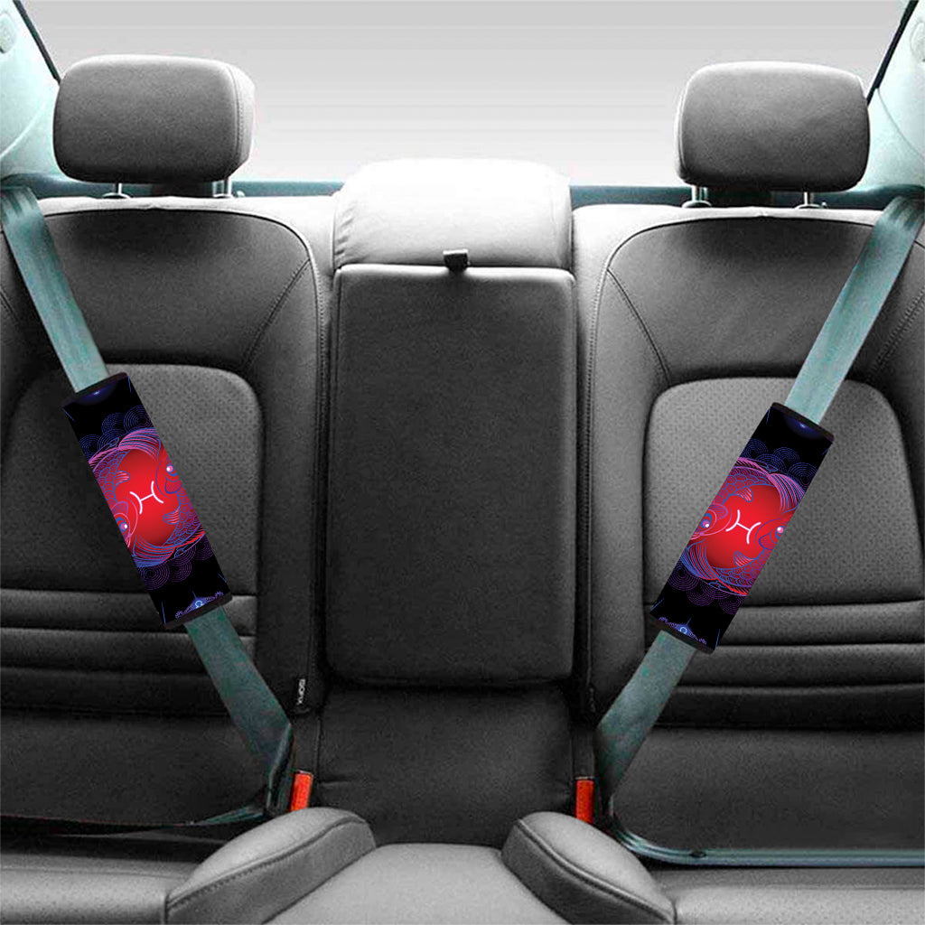 Pisces And Astrological Signs Print Car Seat Belt Covers