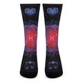 Pisces And Astrological Signs Print Crew Socks