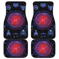 Pisces And Astrological Signs Print Front and Back Car Floor Mats