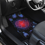 Pisces And Astrological Signs Print Front and Back Car Floor Mats