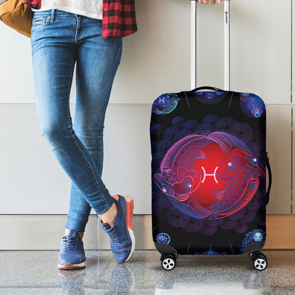 Pisces And Astrological Signs Print Luggage Cover