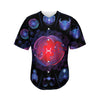 Pisces And Astrological Signs Print Men's Baseball Jersey