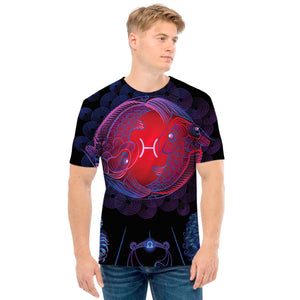 Pisces And Astrological Signs Print Men's T-Shirt