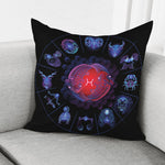 Pisces And Astrological Signs Print Pillow Cover