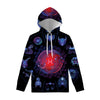 Pisces And Astrological Signs Print Pullover Hoodie