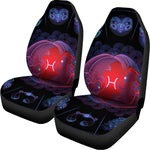 Pisces And Astrological Signs Print Universal Fit Car Seat Covers