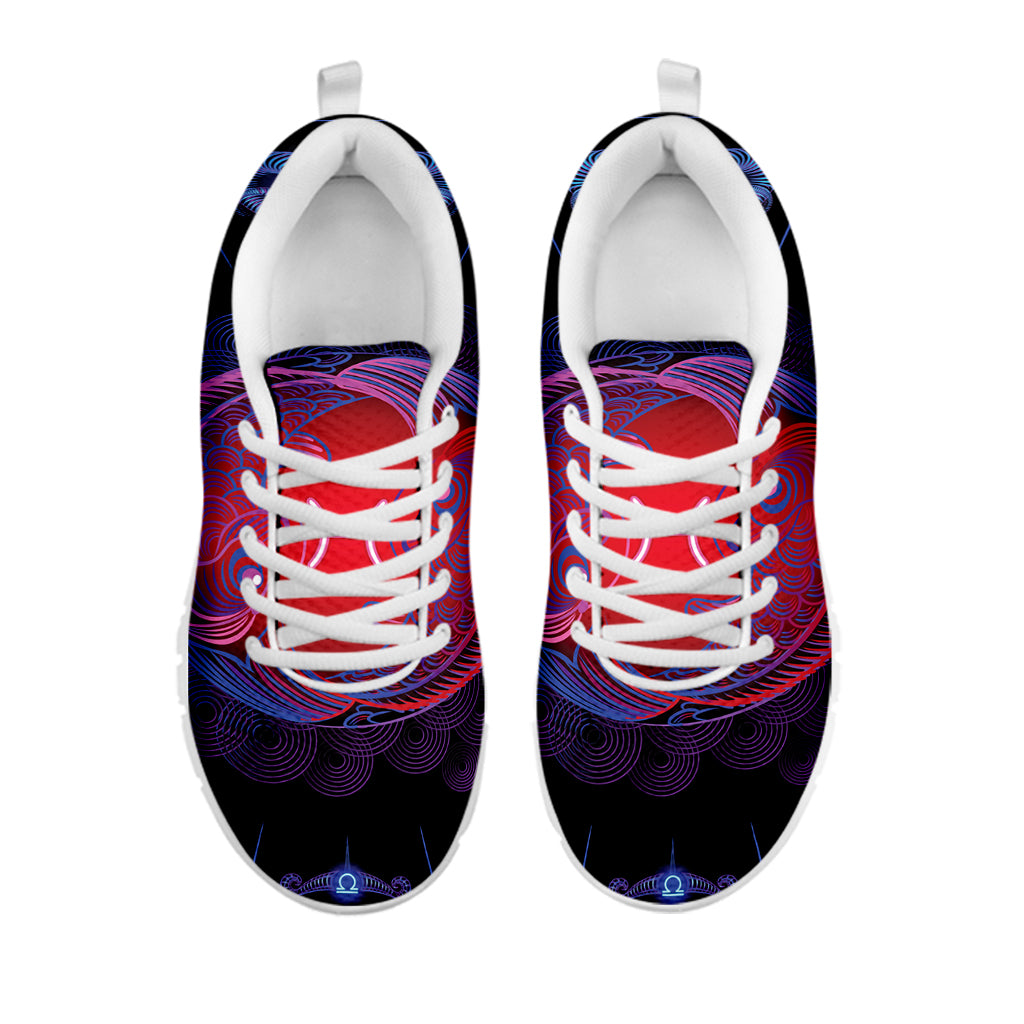 Pisces And Astrological Signs Print White Sneakers